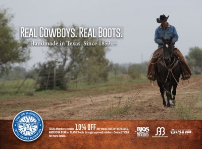 Olathe Boots TSCRA Calendar Ad